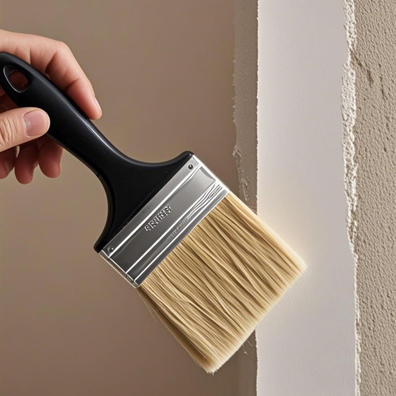 KINJOEK 4 PCS 4 Inch Paint Brushes for Wall, Home Wall Trim House Chip Paintbrush Set, Professional Multi Purpose Home Repair Tools for DIY Paint Stains Varnishes Glues Acrylics Cabinet Deck Fence - Image 5